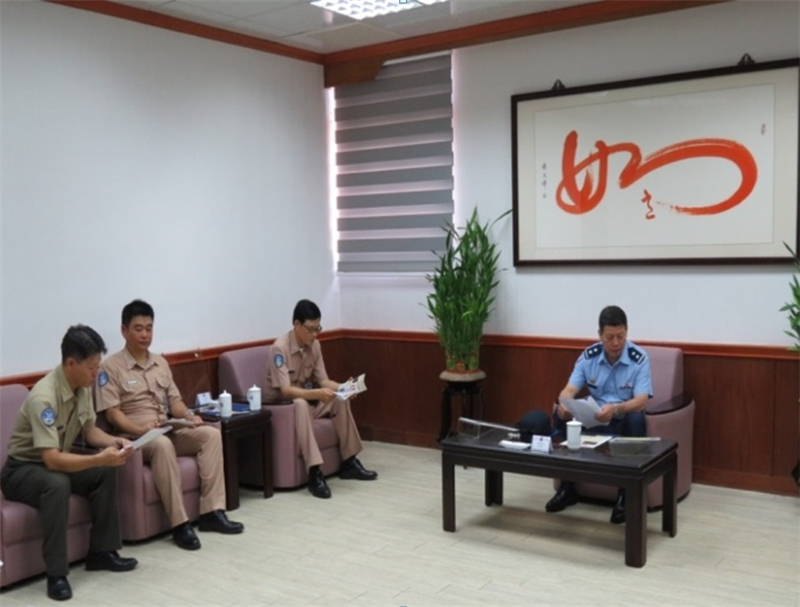 空軍副司令張中將蒞臨海軍馬支部實施軍種交流