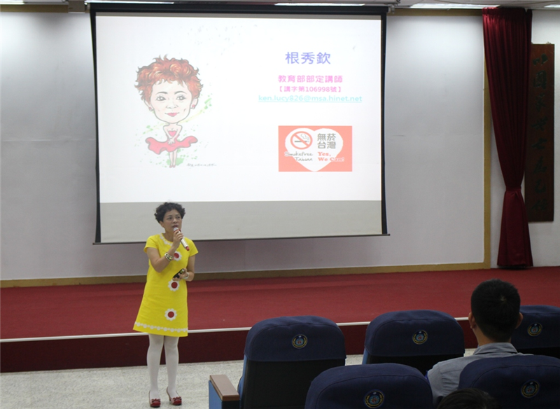 大仁科技大學根秀欽講師蒞局,舉辦「菸檳防治暨健康促進」課程