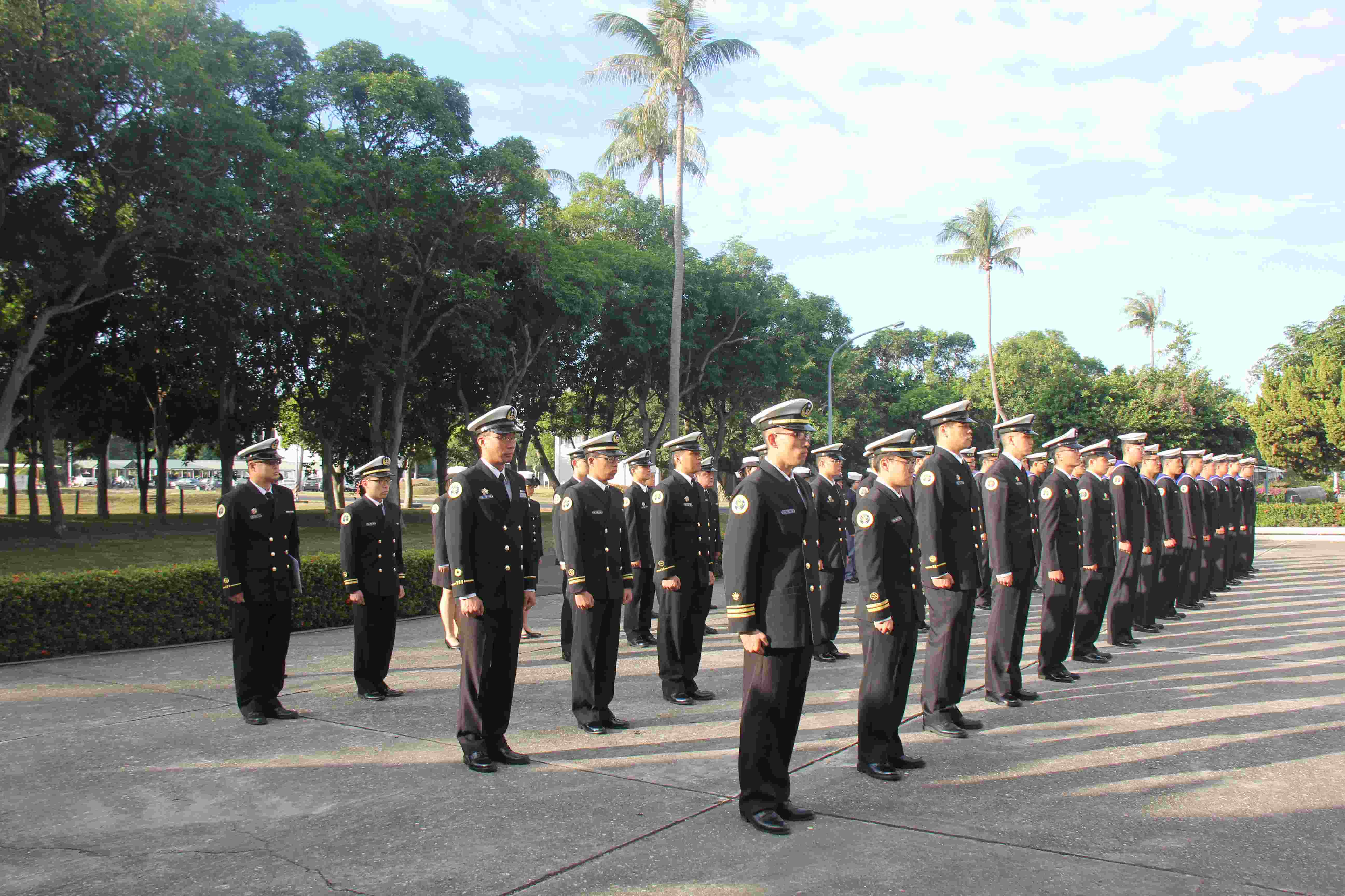 海軍左營通信隊服裝儀容校閱-列隊