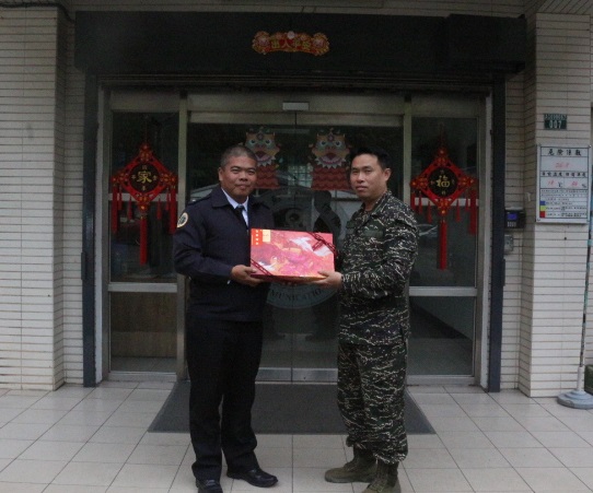 通指部副指揮官蕭中校至蘇澳通信隊實施春節慰問暨戰備檢查。