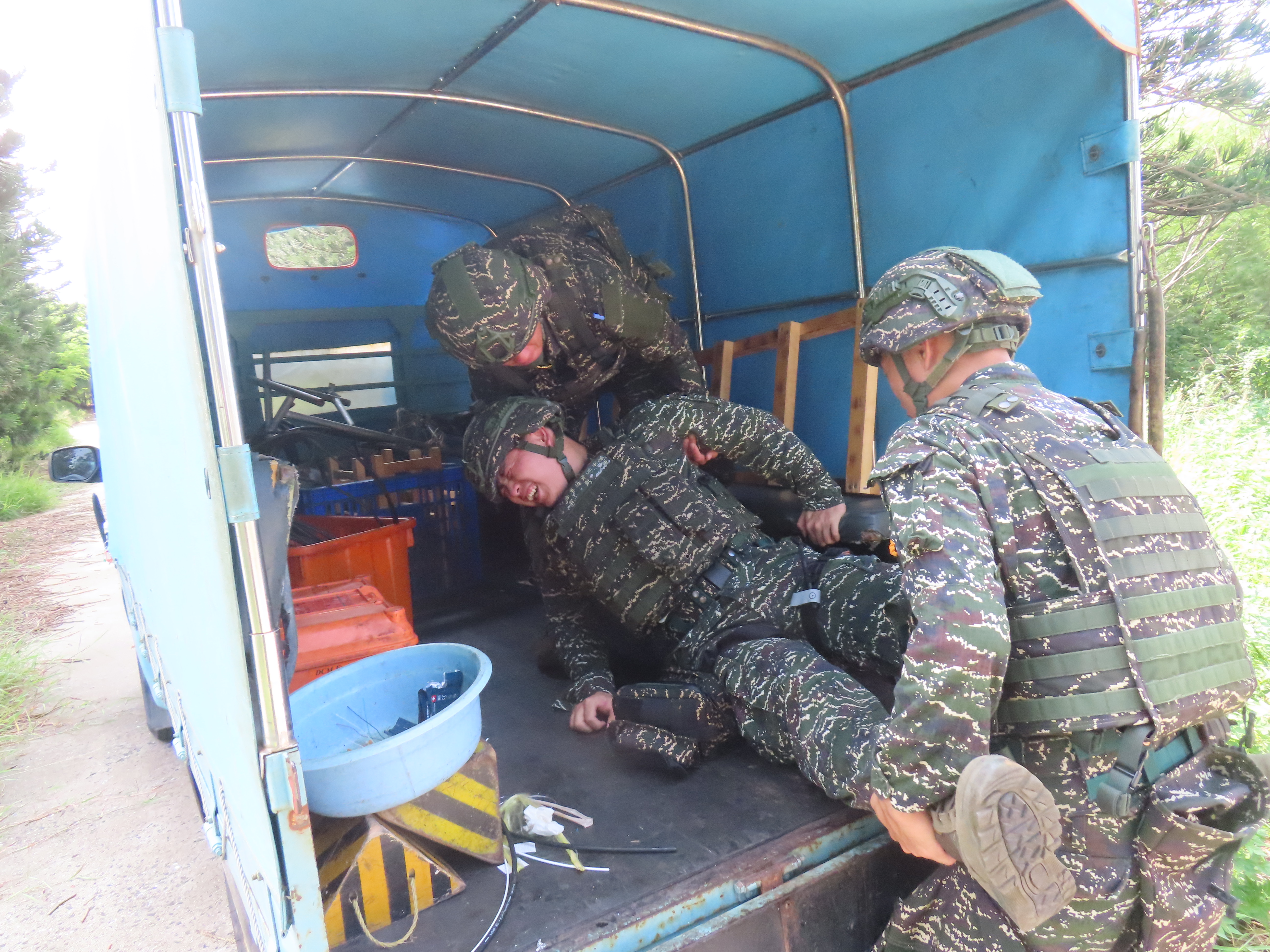 通資二中隊執行駐地訓練暨甲操先期輔訪。