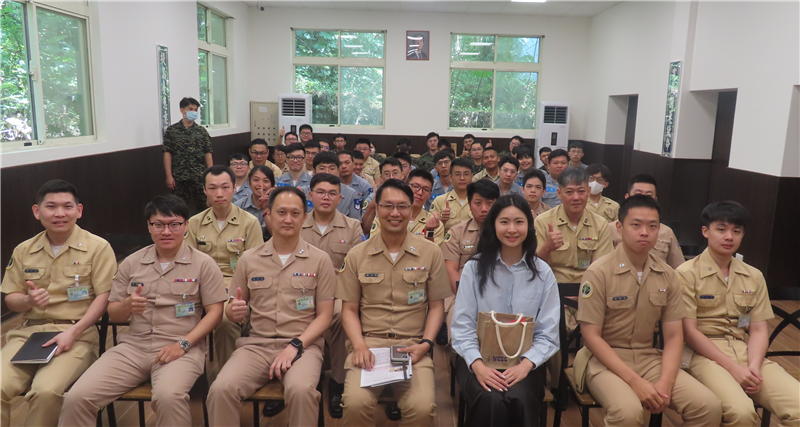 The commanding officer of Naval Communication Systems Command, CPT. Chen, presided over the gender equality seminar.