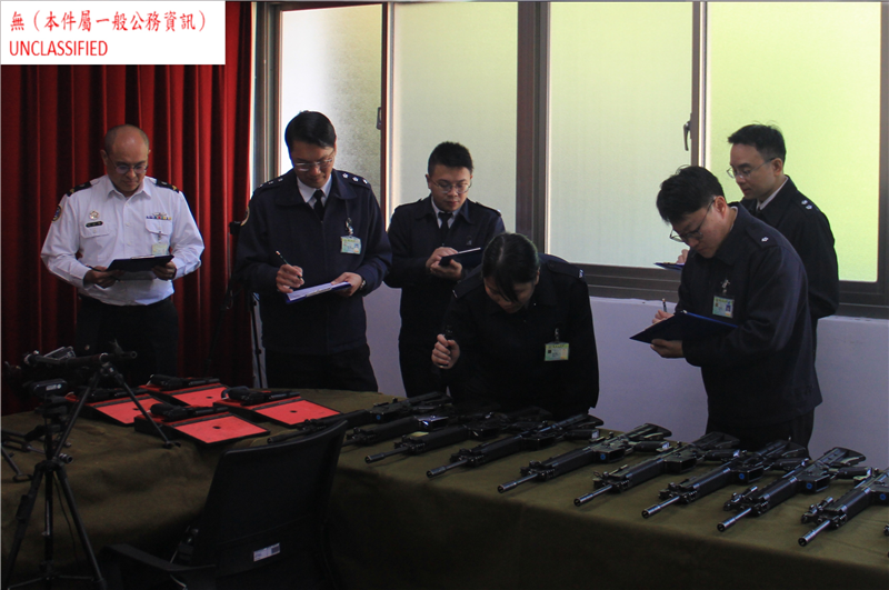 指揮官陳上校實施115年上半年械彈特別清點