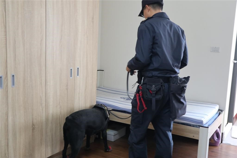 緝毒犬入廠搜查全面防杜毒品滲透營區