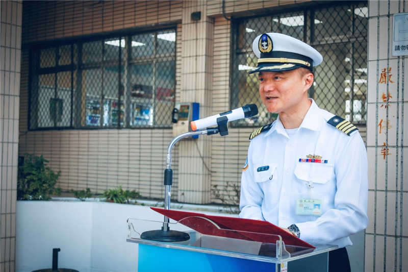 指揮官陳上校致詞