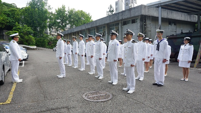 海軍通信系統指揮部第二季人員服裝校閱