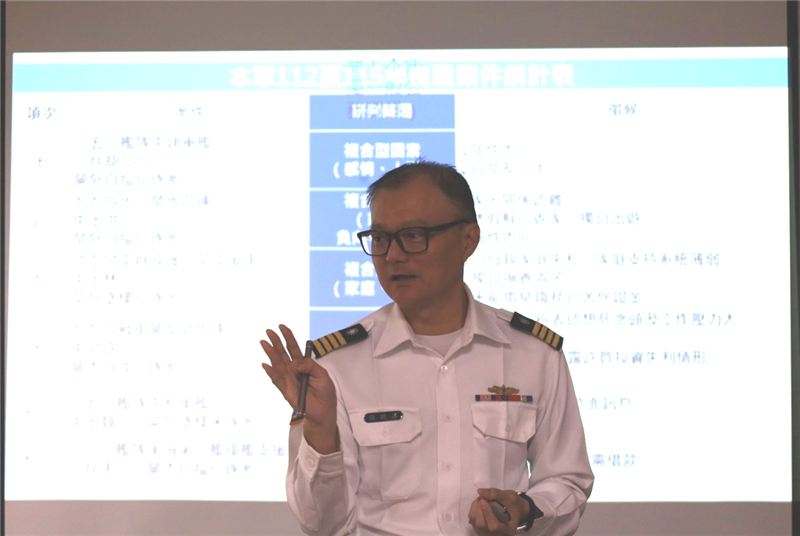 指揮官陳上校分析112年至115年主要重大案例原因