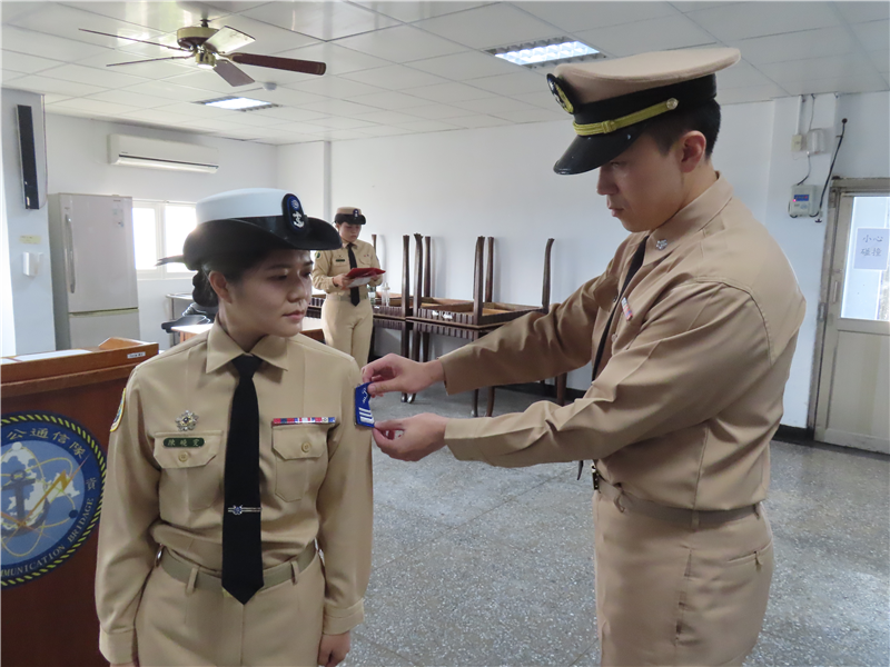 隊長王少校主持人員晉任典禮